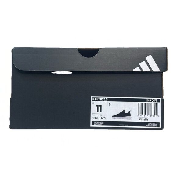 Adidas Kaptir 3.0 Athletic Running Shoes Black White Mens Size 11 New IF7314 Jog - Picture 10 of 10